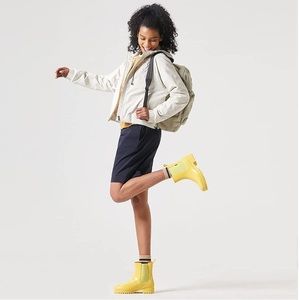 Planone Short Rain Boots for Women and Waterproof Garden Shoes Cream Yellow  New